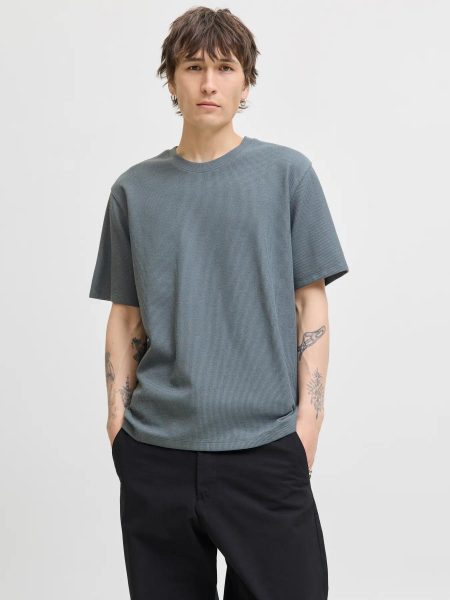 Jack & Jones Jjeaustin Tee Ss Noos Print T-shirts 4865715 Stormy Weather