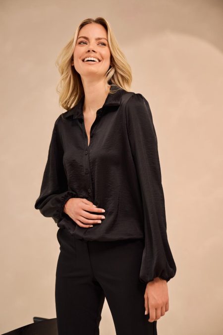 Helena Hart 7678 Blouse Fara Blouse Zwart