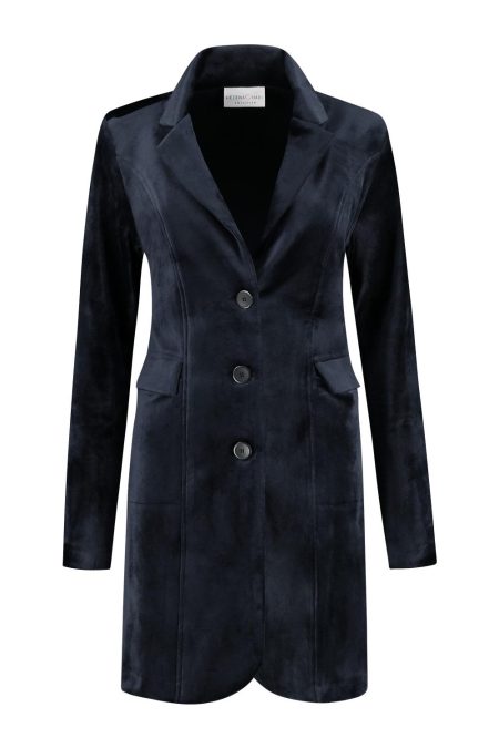 Helena Hart 7624 Blazer Tuxy Velour Blazers Marine