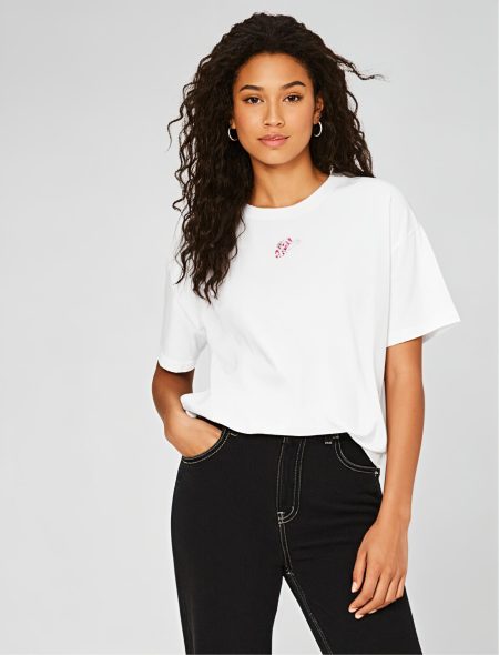 Only Onlvivvi Life S/s Lovely Top Jrs T-shirts Bright White