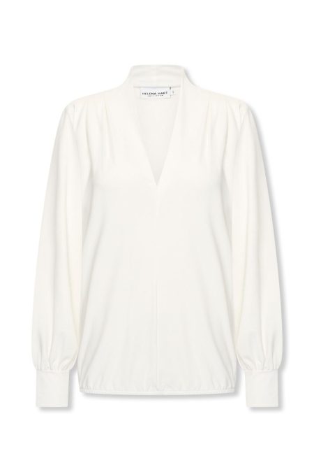Helena Hart Top Jozzy Soft 7677 T-shirt Lange Mouw Ecru