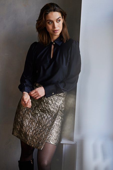 Helena Hart Rok Gigi Metalic 7695 Zwart - Brons