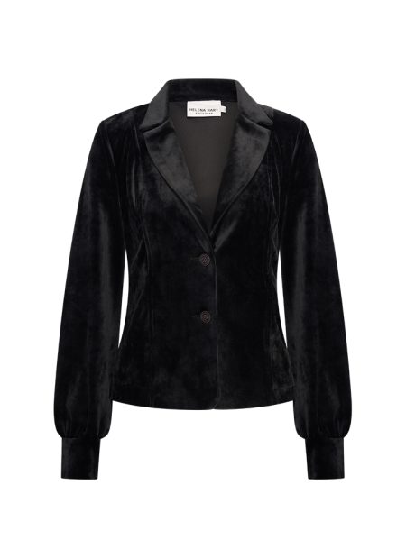 Helena Hart Blazer Lora Velour 7640 Blazers Zwart