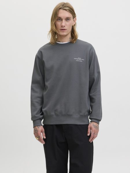 Jack - Jones Jprblachad Branding Sweat Crew Neck Ln Sweater Volcanic Ash