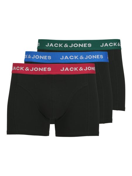 Jack - Jones Jacjoe Trunks 3 Pack Boxershorts Black Black - Black