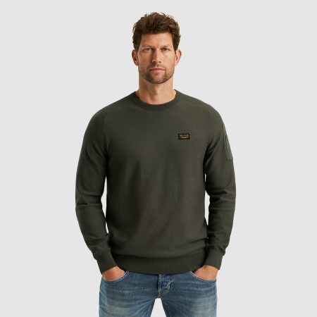 Pme Legend R-neck American Classic Singele Jersey Knit Trui 8039 - Beluga