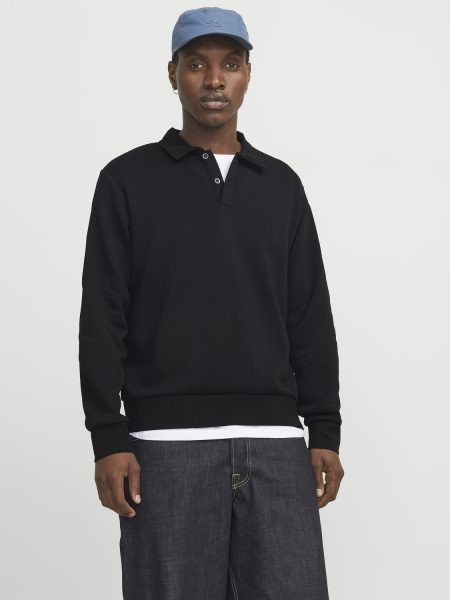 Jack - Jones Jjebradley Sweat Polo Noos Sweater Black