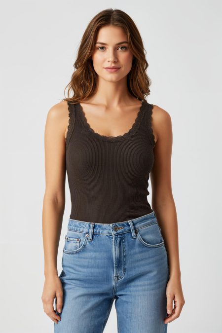 Only Onlsara Sharai Life Tank Top Jrs Noos Tops En Singlets 5001534 Chocolate Torte