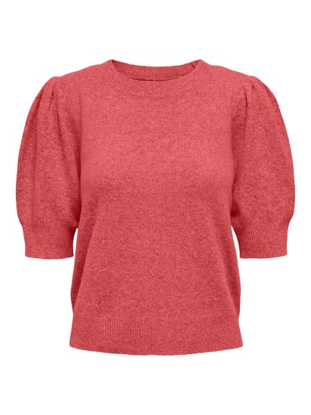 Only Onlrica Life 2/4 Pullover Knt Noos Trui Korte Mouw Mineral Red