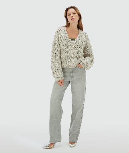 Josh V Fayenna Vest Warm Grey Melange