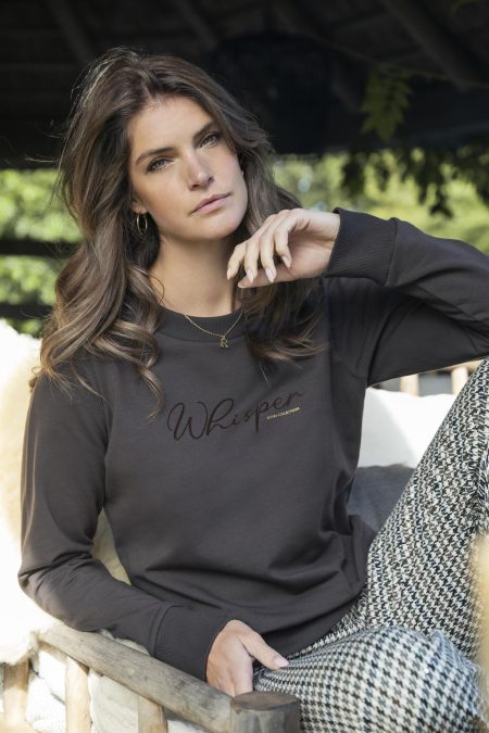 Elvira Casuals Sweater Wisper E5 25-002 Sweater 1032 Dark Chocolate