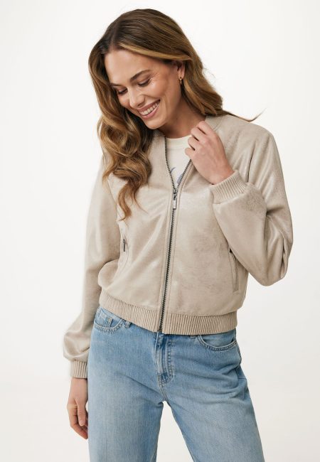 Bomberjack Metallic Look Beige