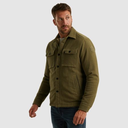Pme Legend The Bruce Bold Waffle Fur Jacket/shirtjacket 2 Psi Overshirt 6389 Dusky Green