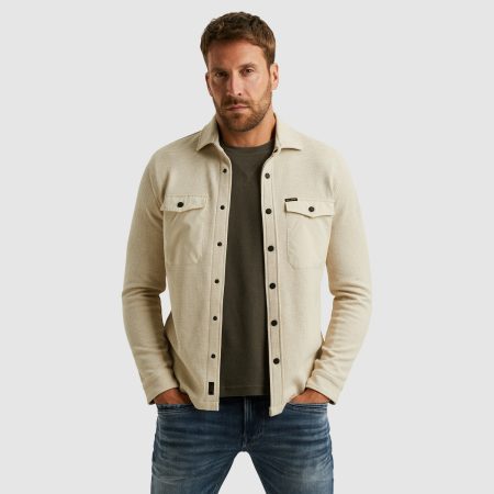 Pme Legend The Jones Jersey Waffle/overshirt 2 Psi2511246 Overshirt 7013 Bone White