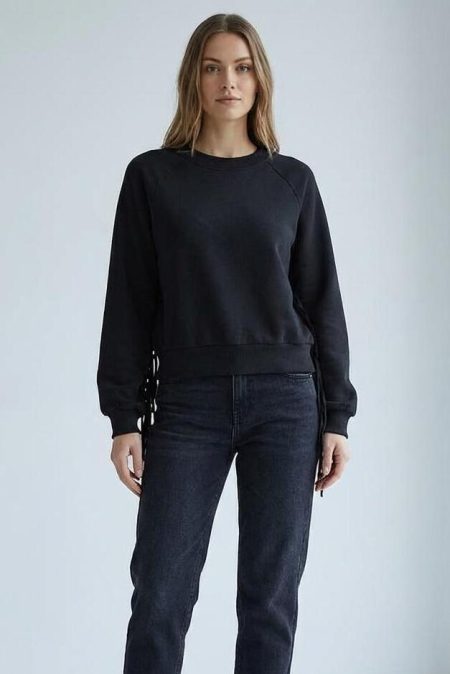 Only Onljett L/s O-neck Emb. Box Swt 15355912 Sweater 4856682 Black Fringes