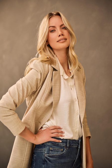 Helena Hart Blazer Ziggy Ruit Lurex 7644 Blazers Sand