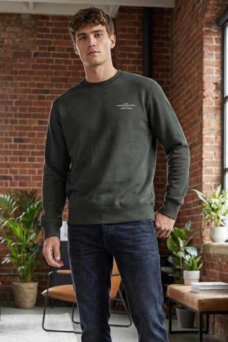 Jack & Jones Jprblachad Branding Sweat Crew Neck Ln Sweater Peat