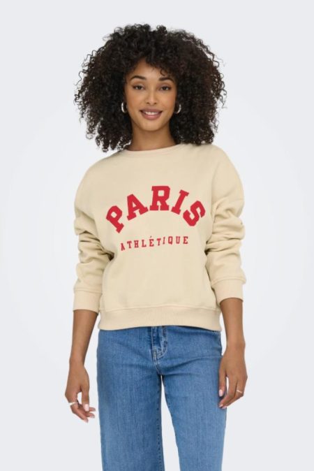 Only Onlsweat Life L/s Crew O.size State Noos Sweater Birch