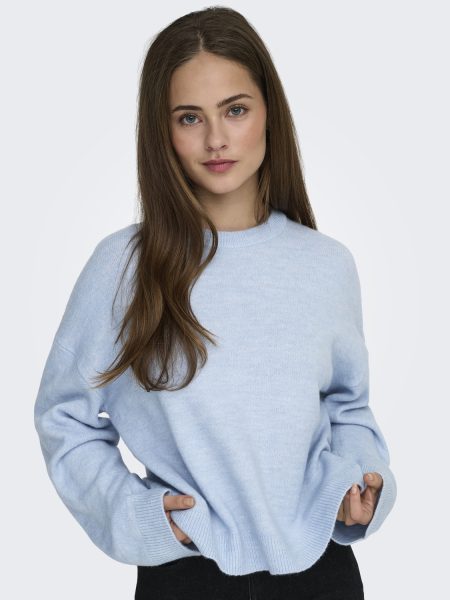 Only Onlsimoni L/s O-neck Pullover Knt Noos Trui Cashmere Blue