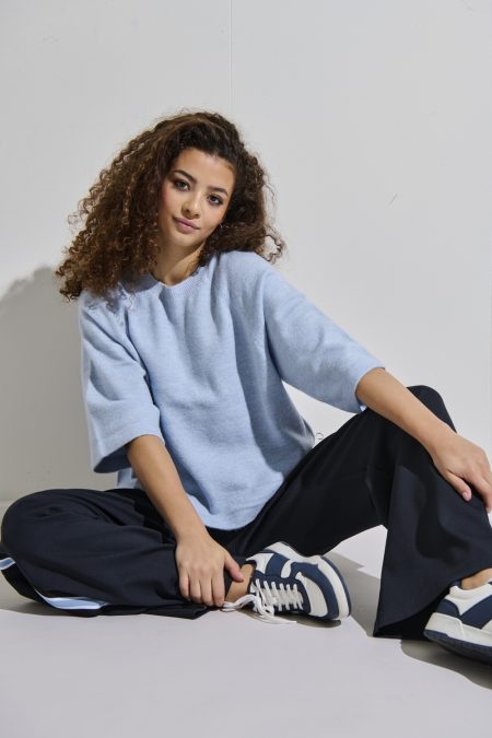 Only Onlsimoni 3/4 Pullover Knt Noos Trui Cashmere Blue