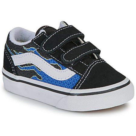 Lage Sneakers Vans Old Skool V PIXEL FLAME BLACK/BLUE"