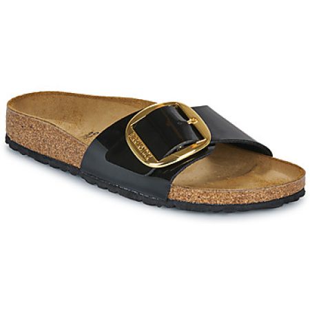 Slippers BIRKENSTOCK Madrid Big Buckle BF Patent Black Gold"