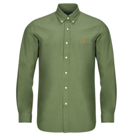 Overhemd Lange Mouw Polo Ralph Lauren CHEMISE AJUSTEE EN POPLINE DE COTON COL BOUTONNE"