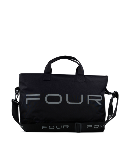 Nylon Reflective Sports Bag Black - O/S