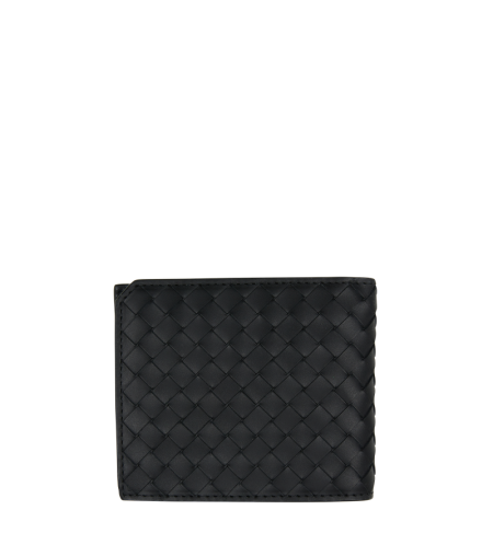 Intrecciato Piccolo Bi-fold Wallet Black - O/S