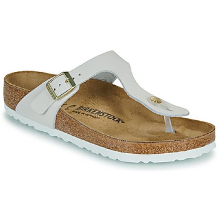 Teenslippers BIRKENSTOCK Gizeh LENB Antique White"
