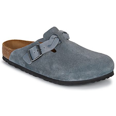 Klompen BIRKENSTOCK Boston Braided LEOI/LEVE Basalt Gray"