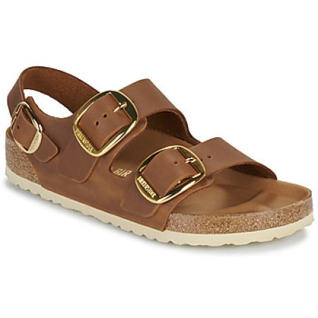Slippers BIRKENSTOCK Milano Big Buckle LEOI Cognac HEX"