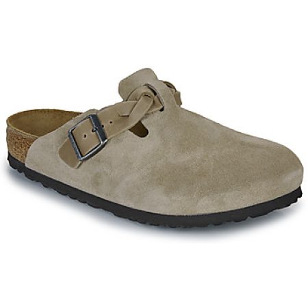 Klompen BIRKENSTOCK Boston Braided LEOI/LEVE Taupe"