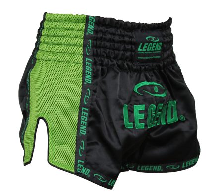 Legend Sports Kickboks broekje kids/volwassenen groen mesh