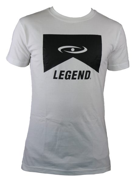 Legend Sports T-shirt legend icon kids/volwassenen wit 100% bio katoen