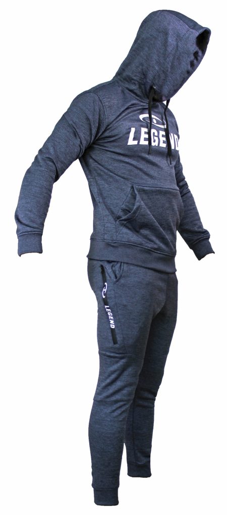 Legend Sports Joggingpak met hoodie kids/volwassenen navy slimfit polyester