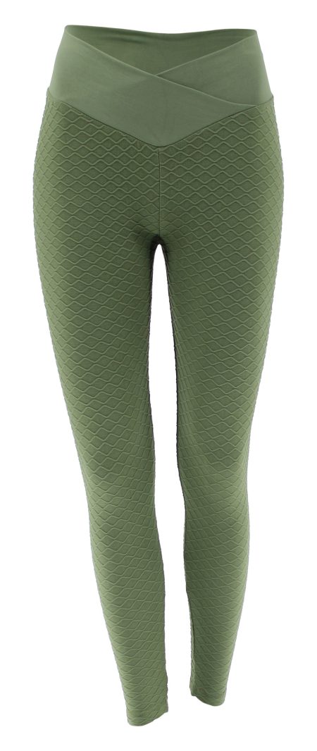 Legend Sports Legend trendy sportlegging embossed green