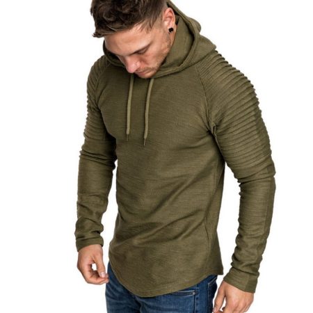 Legend Sports Hoodie rib sleeve green