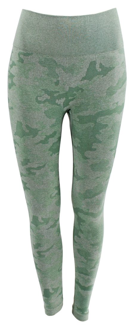 Legend Sports Dames sportlegging camo green