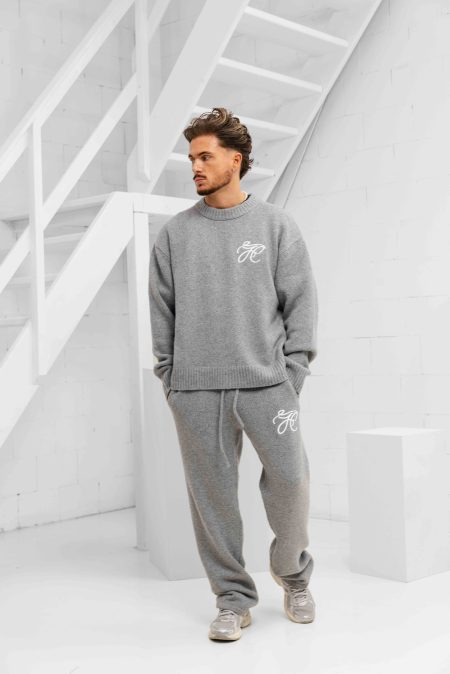 Jorcustom Signature Knit Trainigspak Heren Grijs - Maat XS - Kleur: Grijs | Soccerfanshop