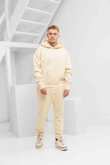 Cou7ure Essentials Basic Curve Trainingspak Heren Beige - Maat XXL - Kleur: Beige | Soccerfanshop