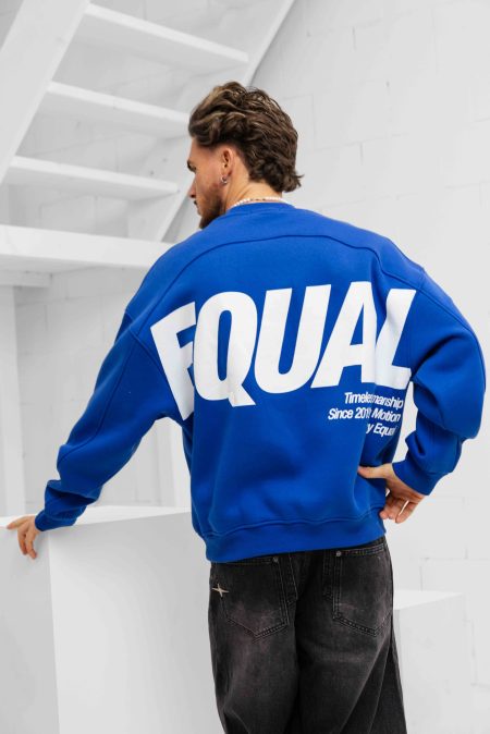 Equalité Elia Sweater Heren Blauw - Maat S - Kleur: Blauw | Soccerfanshop