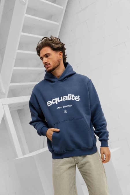 Equalité Celeste Hoodie Heren Donkerblauw - Maat M - Kleur: Donkerblauw | Soccerfanshop