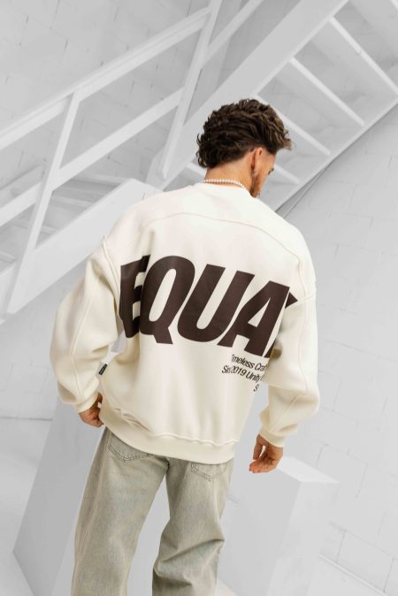 Equalité Elia Sweater Heren Gebroken Wit - Maat L - Kleur: Gebroken Wit | Soccerfanshop