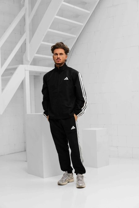 Adidas 3-Stripes Woven Trainingspak Heren Zwart - Maat XXL - Kleur: Zwart | Soccerfanshop