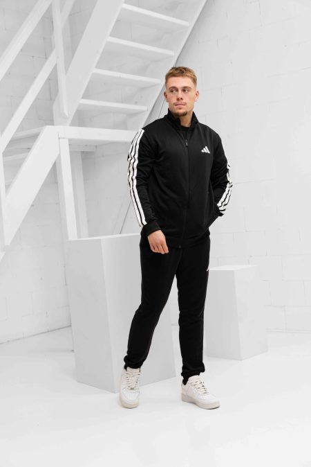 Adidas French Terry Trainingspak Heren Zwart - Maat S - Kleur: Zwart | Soccerfanshop