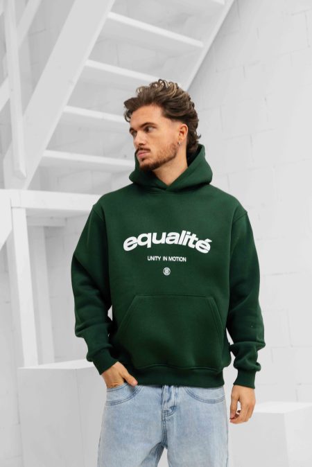 Equalité Celeste Hoodie Heren Groen - Maat XL - Kleur: Donkerblauw | Soccerfanshop