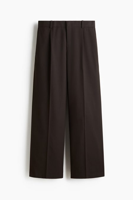 H & M - Pantalon - Loose Fit - Bruin