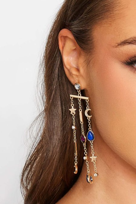 Oorbellen Met Hemelse Vormen In Goud