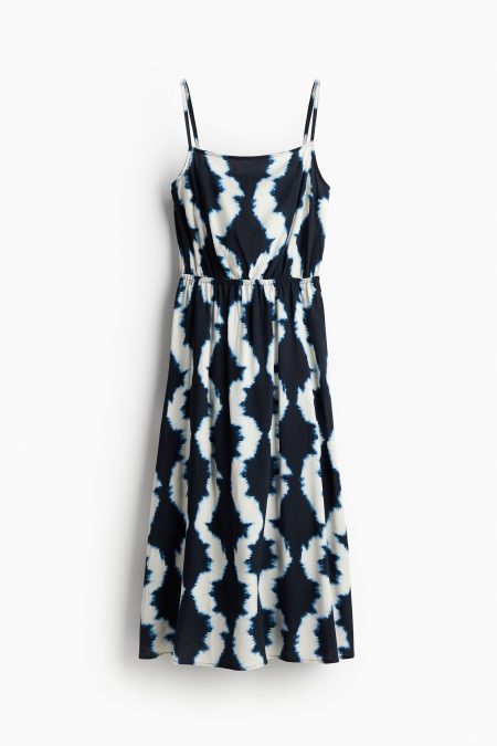 H & M - Jurk van viscose - Blauw